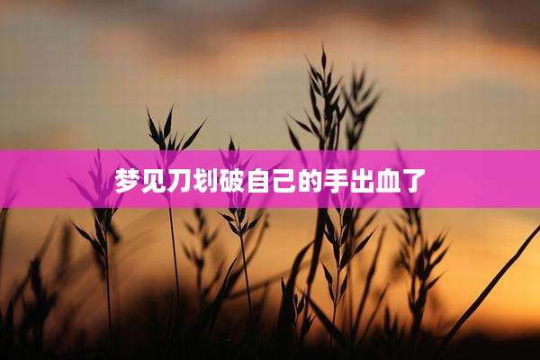 梦见刀划破自己的手出血了