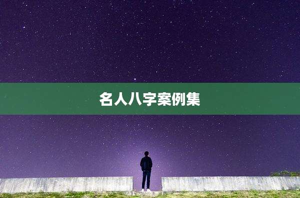 名人八字案例集