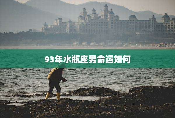 93年水瓶座男命运如何