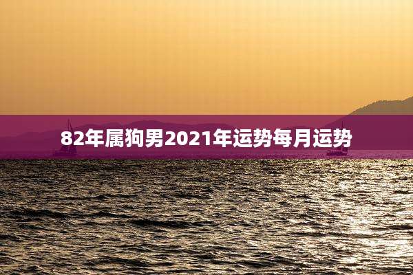 82年属狗男2021年运势每月运势