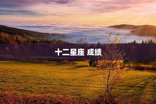 十二星座 成绩