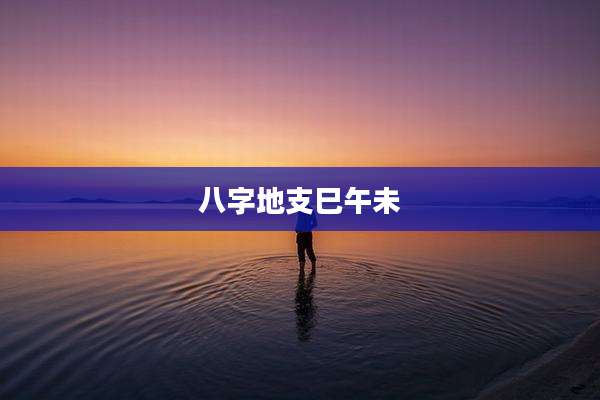 八字地支巳午未