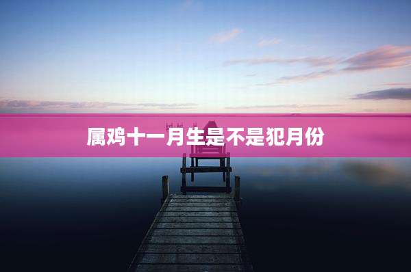 属鸡十一月生是不是犯月份
