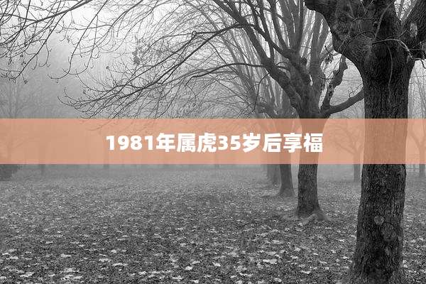 1981年属虎35岁后享福