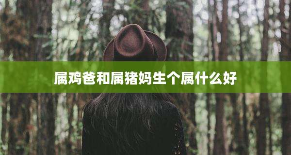 属鸡爸和属猪妈生个属什么好
