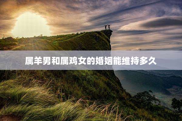 属羊男和属鸡女的婚姻能维持多久