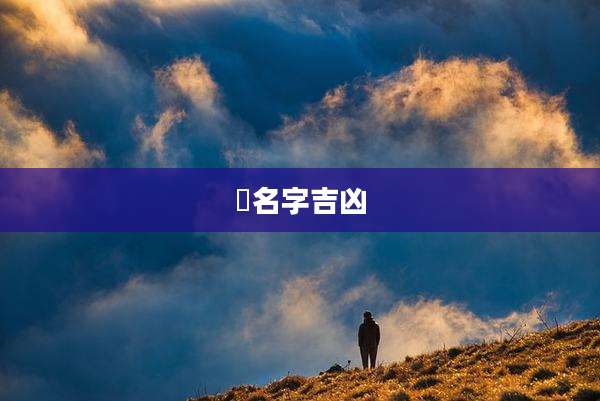 泑名字吉凶