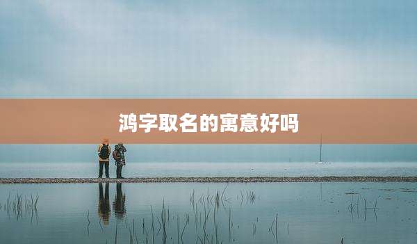 鸿字取名的寓意好吗