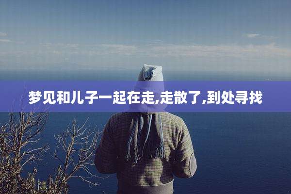 梦见和儿子一起在走,走散了,到处寻找