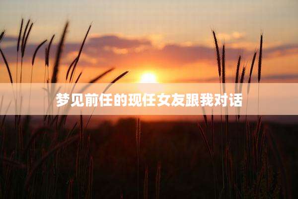 梦见前任的现任女友跟我对话