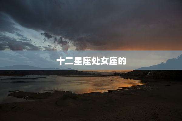 十二星座处女座的