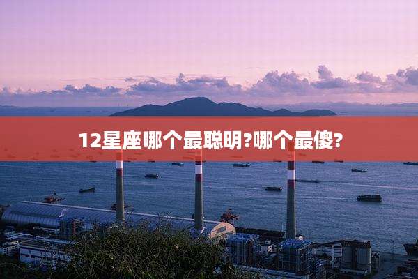 12星座哪个最聪明?哪个最傻?