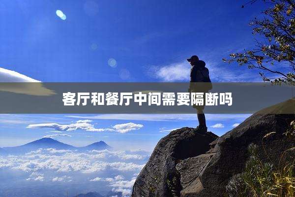 客厅和餐厅中间需要隔断吗