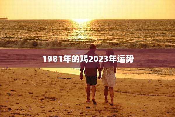 1981年的鸡2023年运势