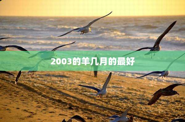2003的羊几月的最好