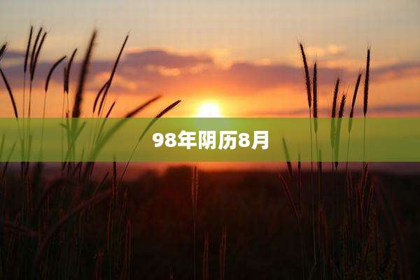 98年阴历8月