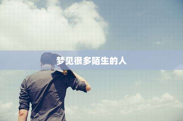 梦见很多陌生的人