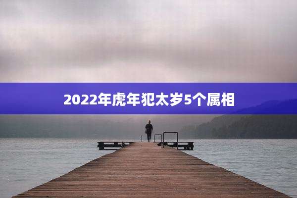 2022年虎年犯太岁5个属相
