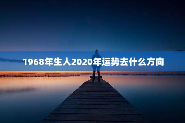 1968年生人2020年运势去什么方向