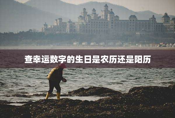查幸运数字的生日是农历还是阳历