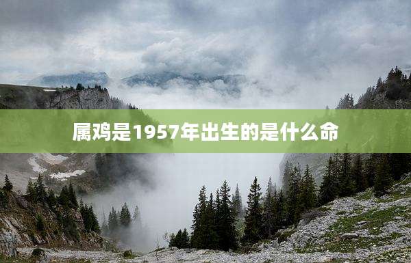 属鸡是1957年出生的是什么命