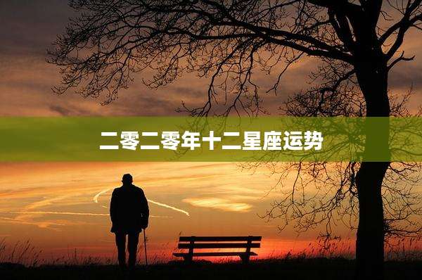 二零二零年十二星座运势