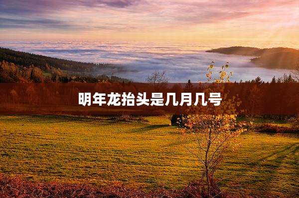 明年龙抬头是几月几号