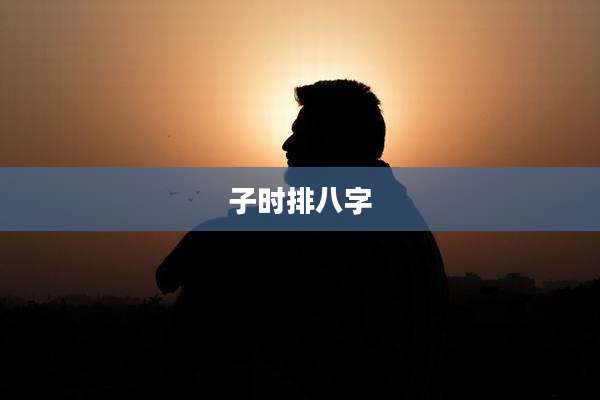子时排八字