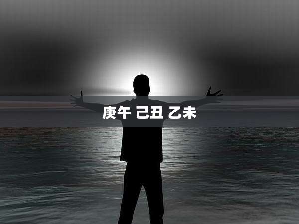 庚午 己丑 乙未