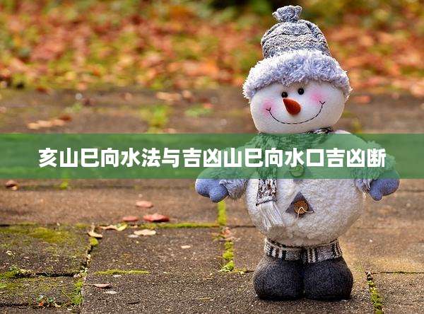 亥山巳向水法与吉凶山巳向水口吉凶断