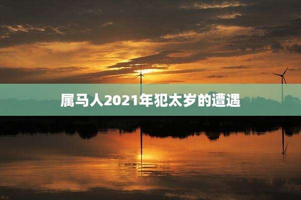 属马人2021年犯太岁的遭遇