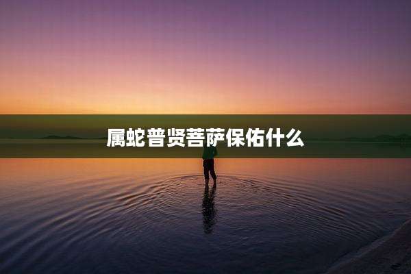 属蛇普贤菩萨保佑什么