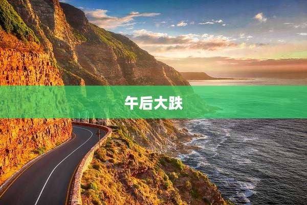 午后大跌