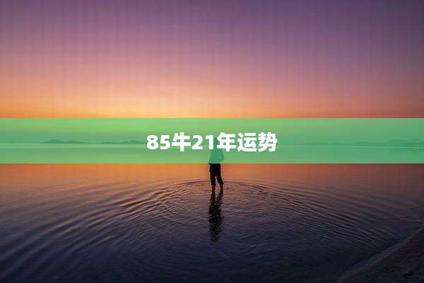 85牛21年运势
