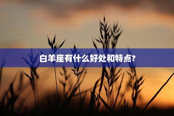 白羊座有什么好处和特点?
