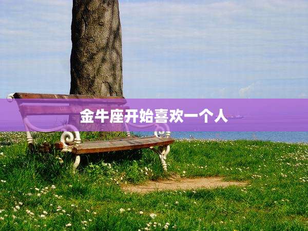 金牛座开始喜欢一个人