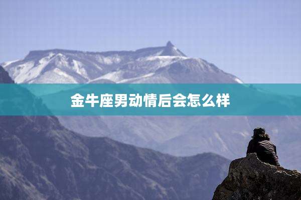 金牛座男动情后会怎么样