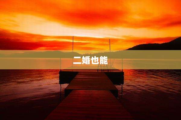 二婚也能