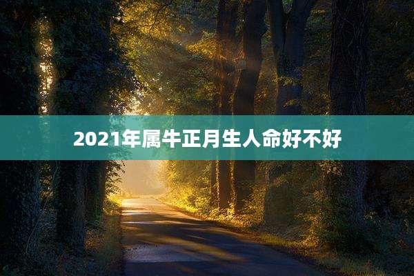 2021年属牛正月生人命好不好