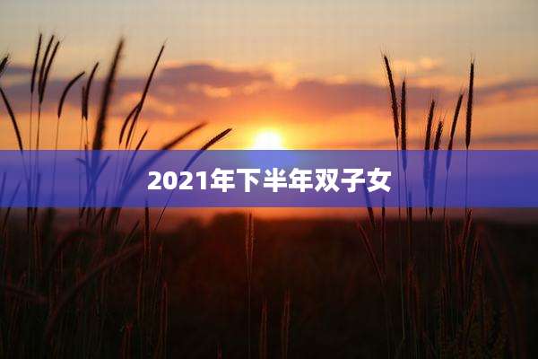 2021年下半年双子女
