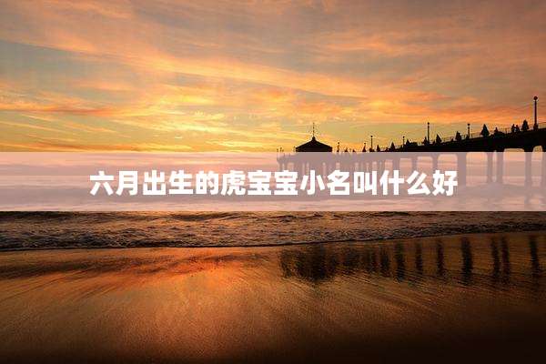 六月出生的虎宝宝小名叫什么好