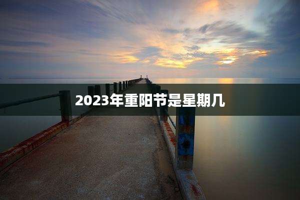 2023年重阳节是星期几