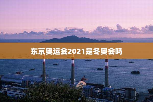 东京奥运会2021是冬奥会吗