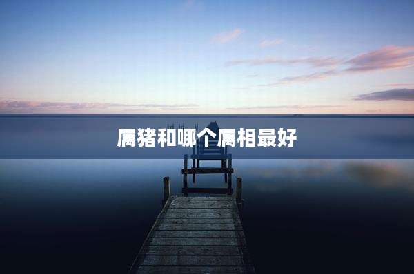 属猪和哪个属相最好