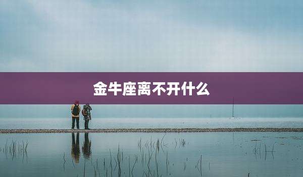 金牛座离不开什么