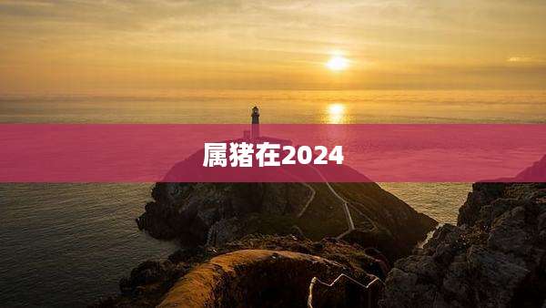 属猪在2024