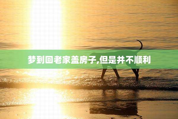梦到回老家盖房子,但是并不顺利