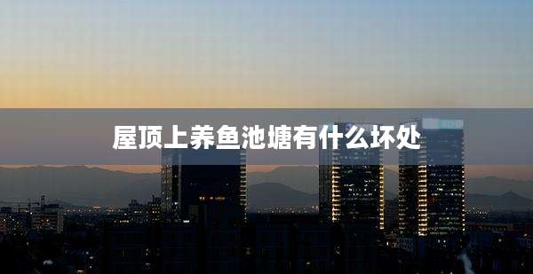 屋顶上养鱼池塘有什么坏处