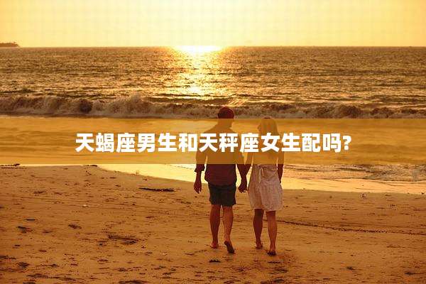 天蝎座男生和天秤座女生配吗?