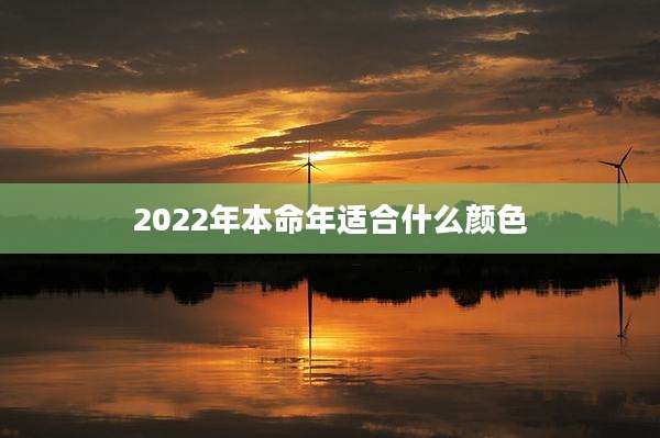 2022年本命年适合什么颜色